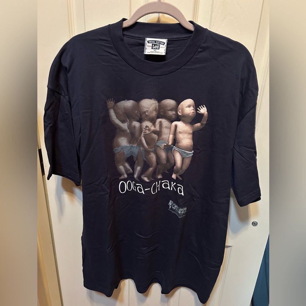 Ooga-Chaka “Kinetic Dancing Baby 3D” Graphic Tee XL New not worn Cotton - Picture 1 of 5